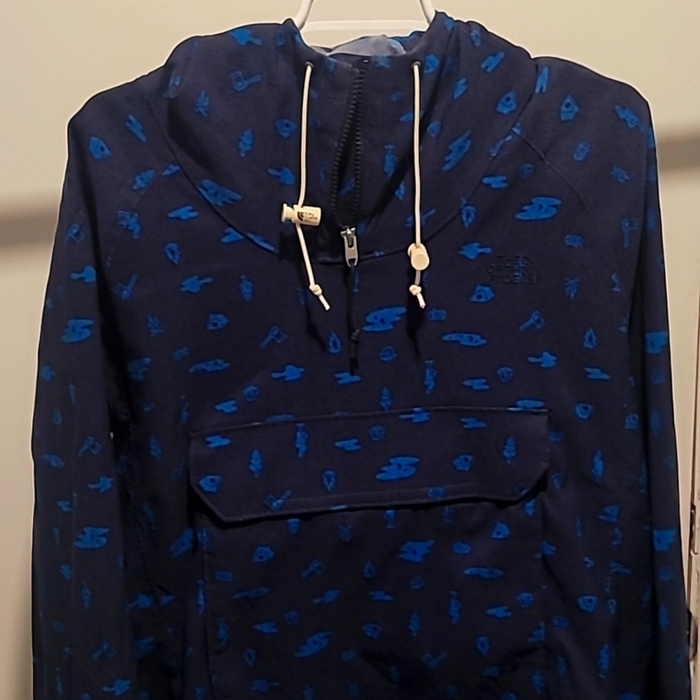 NORTH FACE OUTDOOR PULLOVER HOODED JACKET